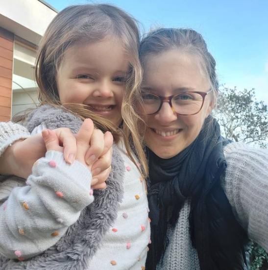 Wendy Hurrell with her daughter, Freya