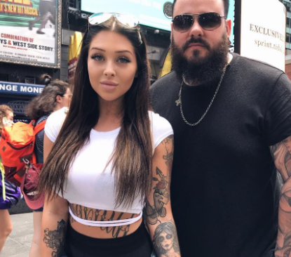 Valerie Cossette with her friend