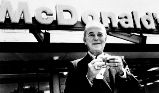 Late Ray Kroc posing for a photo