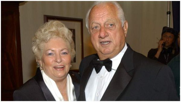 Laura Lasorda's father and mother posing for the photo