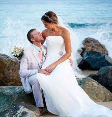 Cat Osterman with her husband Joey Ashley
