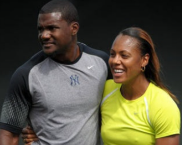 Daynise Gatlin with her husband Justin Gatlin