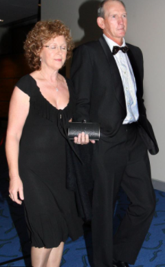  Wayne Bennett with his ex-wife Trish Bennett.