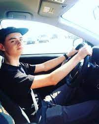 Jovi Lieberher's brother Jaeden Martell driving the car