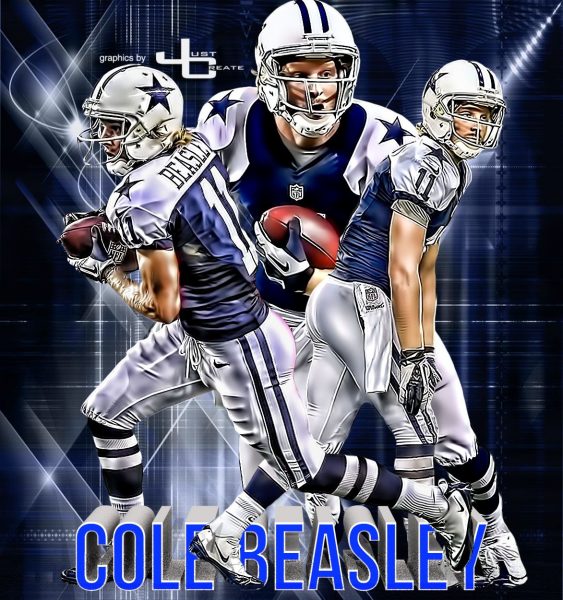 Kyrstin Beasley 's husband Cole Beasley in the poster