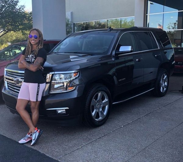 Jessica McDonald with the car