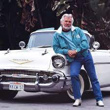 Christopher Cody Rogers's father Kenny Rogers with the car