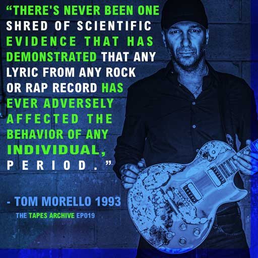 Denise Lusion's husband Tom Morello in the poster