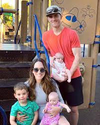 Laura Britt with her kids and husband