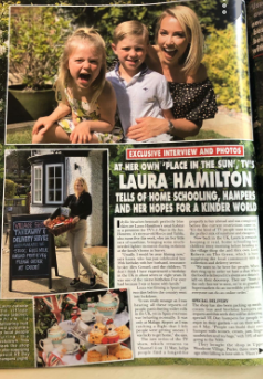 Laura Hamilton in the magazine
