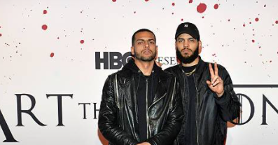 Chris Martinez with his brother