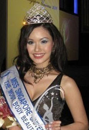  Rachel Kum being Miss Singapore Universe