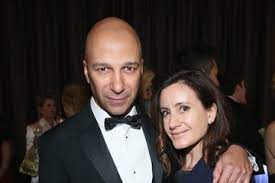 Denise Lusion with her husband Tom Morello 