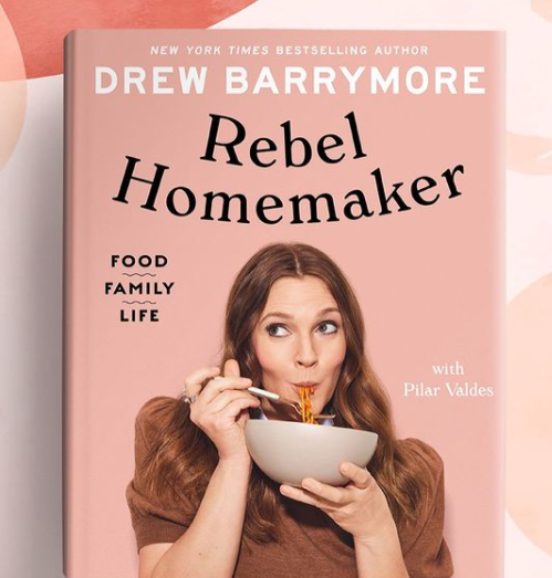 Drew Barrymore photo in the book cover 