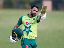 Fakhar Zaman playing the cricket 