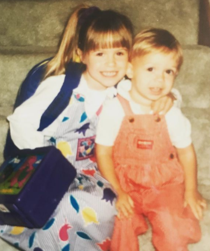 Taylor Heinicke childhood photo with his sister