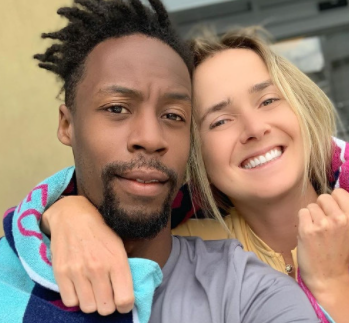 Gael Monfils with his ex-girlfriend Elina Svitolina