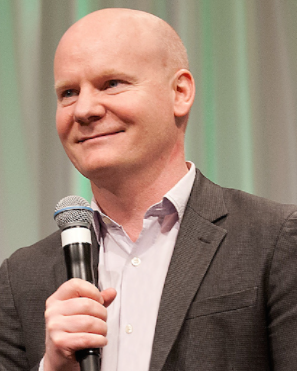 Tom Gardner giving speech