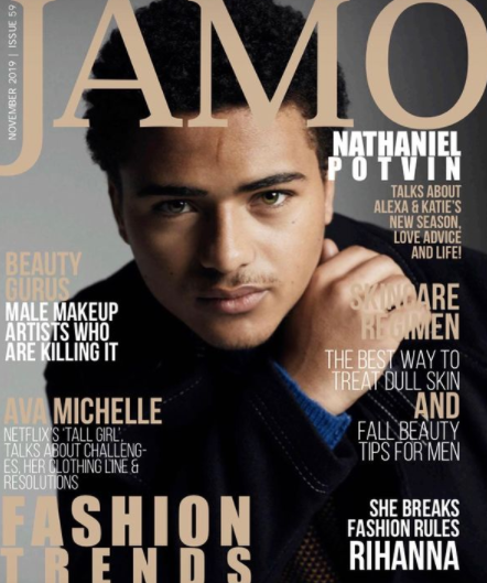 Nathaniel J Potvin photo in the magazine cover 