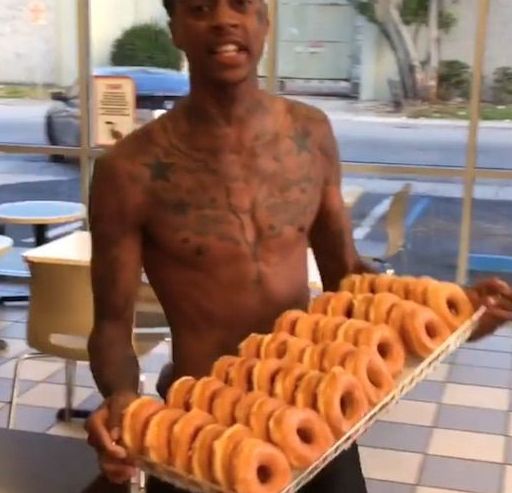 Boonk Gang stealing donuts