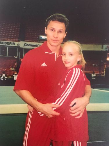 Nastia Liukin with her father