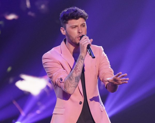 James Graham singing in the stage