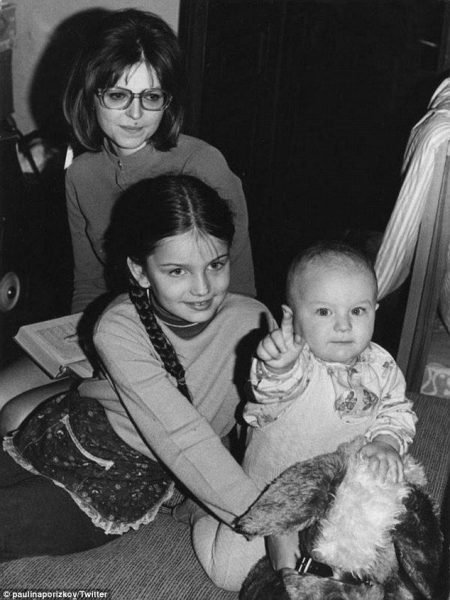 Paulina Porizkova childhood photo