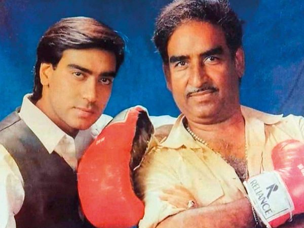 Veeru Devgan with his son Ajay Devgan 