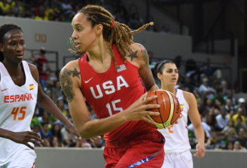 Brittney Griner playing basketball