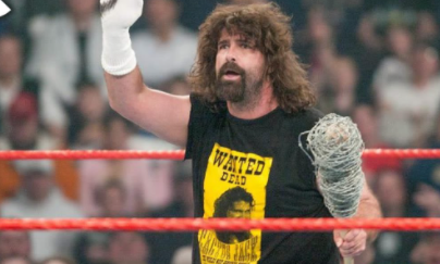 Mick Foley in the match