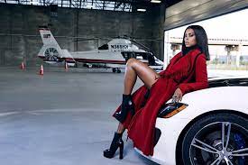 Taraji P. Henson with her car