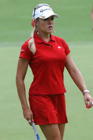 Natalie Gulbis posing for the photo