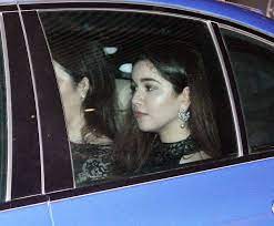 Sara Tendulkar inside the car