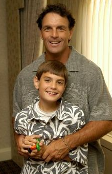 Doug Flutie with his son