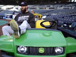 Andrew Cashner with the car