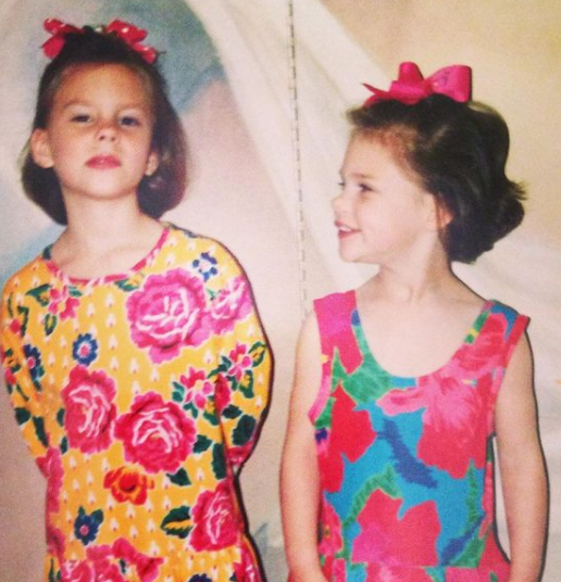 Abby Huntsman childhood photo with her friend 