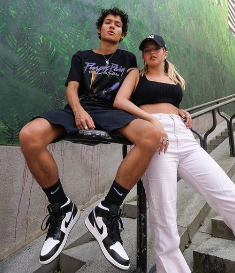 Omar Rudberg with his friend