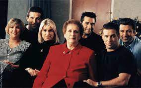 Elizabeth Keuchler with her mother and brothers