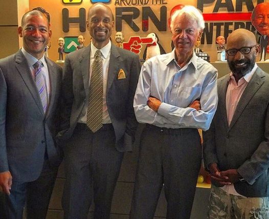 Bomani Jones with her co-workers