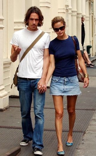 Brandon Boyd with his ex-girlfriend Carolyn Murphy