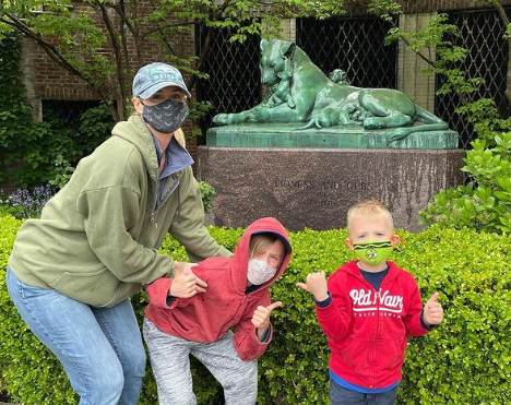 Bryan Spies's wife, Abigail Hawk and their sons