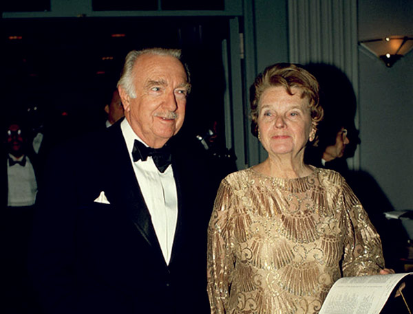 Walter Cronkite with his wife Mary Elizabeth Maxwell Cronkite 
