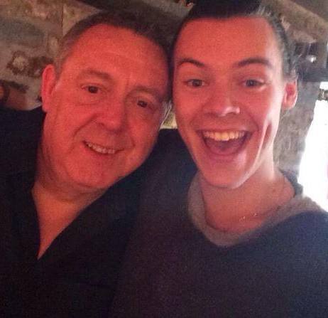 Desmond Styles with his son, Harry Styles