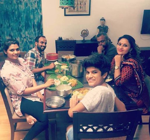 Maya S Krishnan with her family