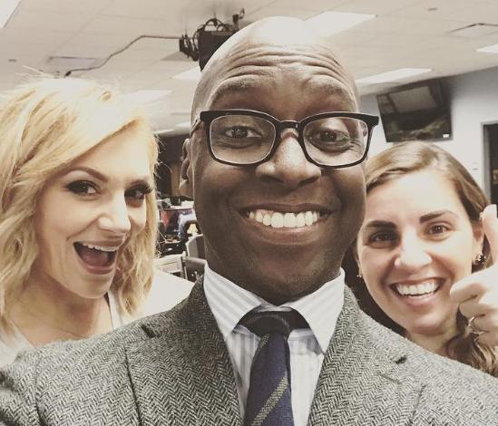 Michael Holley with his co-workers