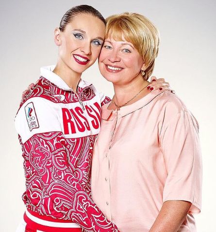Natalia Ishchenko with her mother