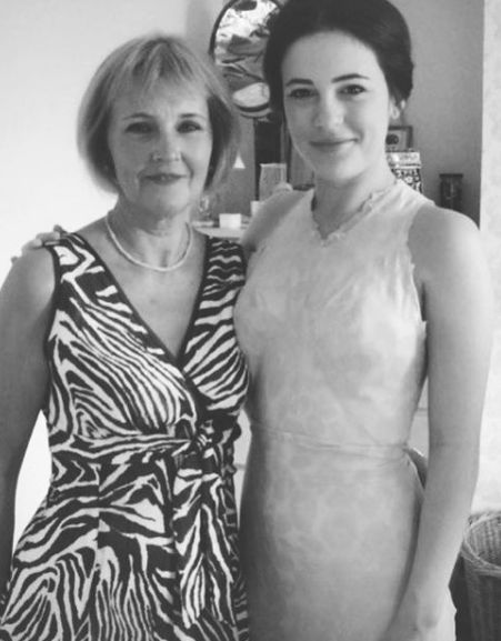 Phoebe Fox with her mother