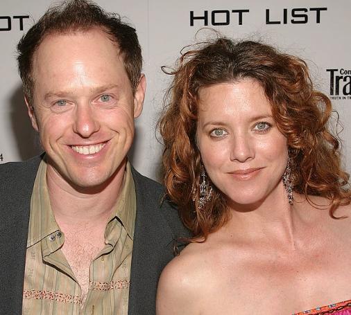 Raphael Sbarge with his ex-wife, Lisa Akey