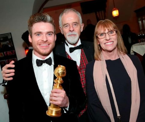 Richard Madden with his parents