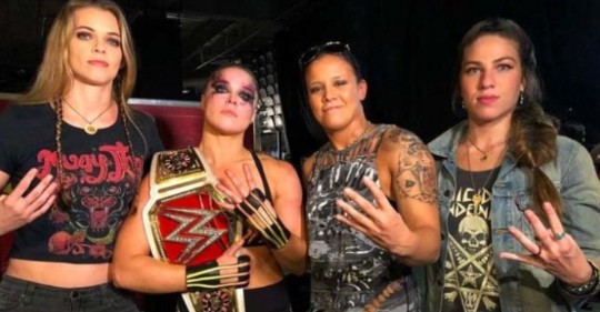 Shayna Baszler with her friends